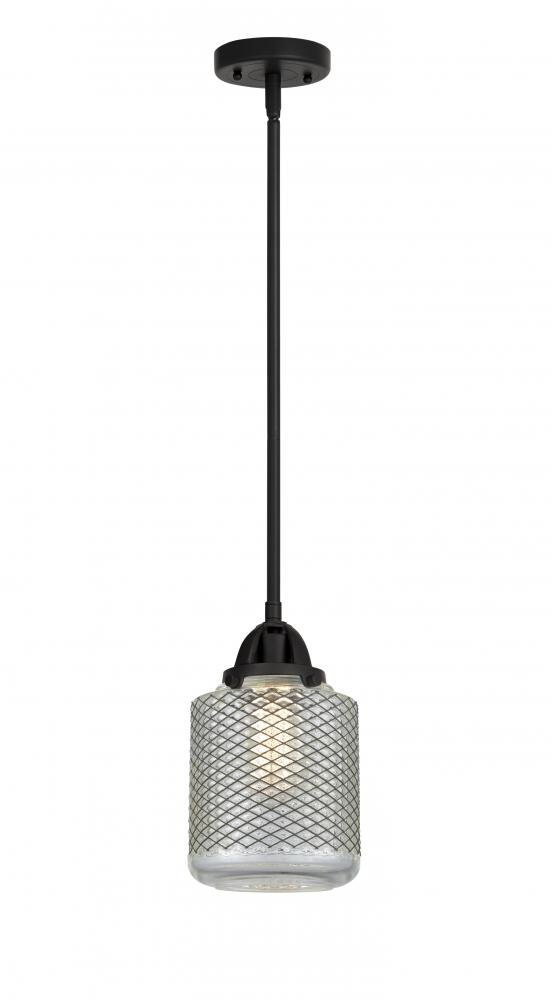 Stanton - 1 Light - 6 inch - Matte Black - Cord hung - Mini Pendant