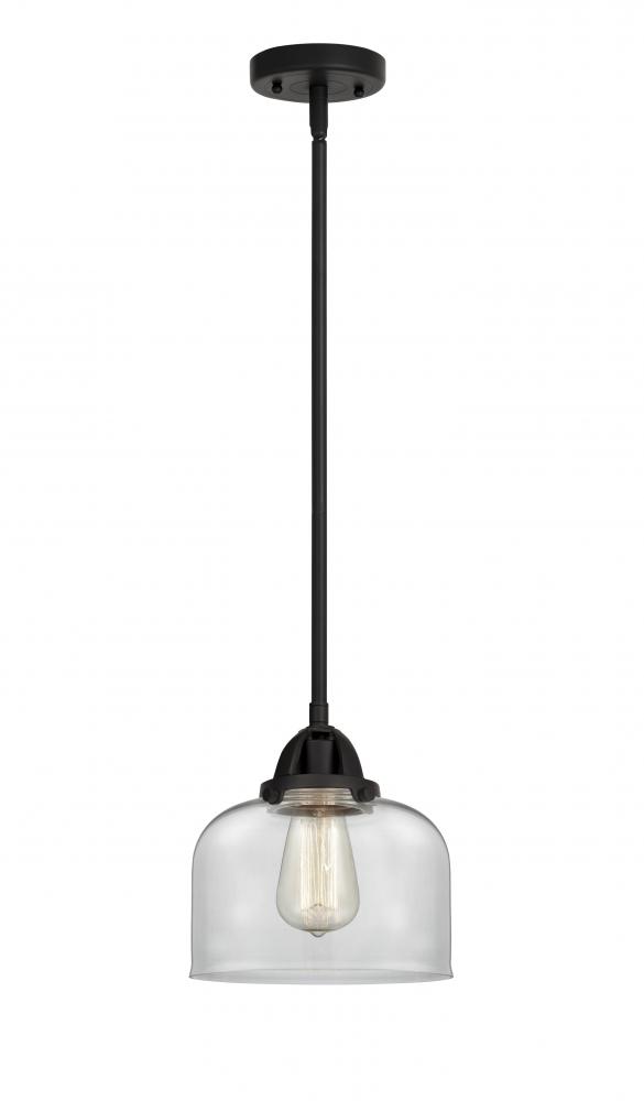 Bell - 1 Light - 8 inch - Matte Black - Cord hung - Mini Pendant