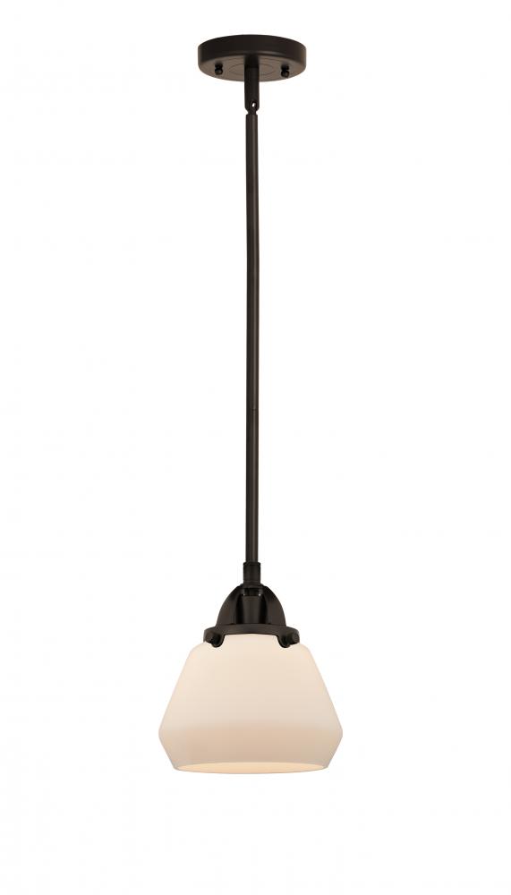 Fulton - 1 Light - 7 inch - Oil Rubbed Bronze - Cord hung - Mini Pendant