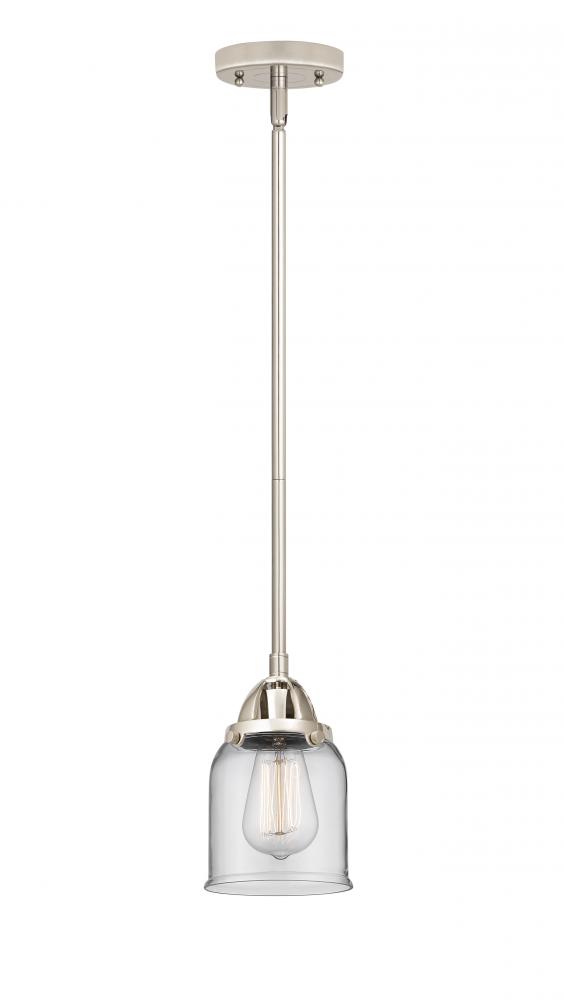 Bell - 1 Light - 5 inch - Polished Nickel - Cord hung - Mini Pendant