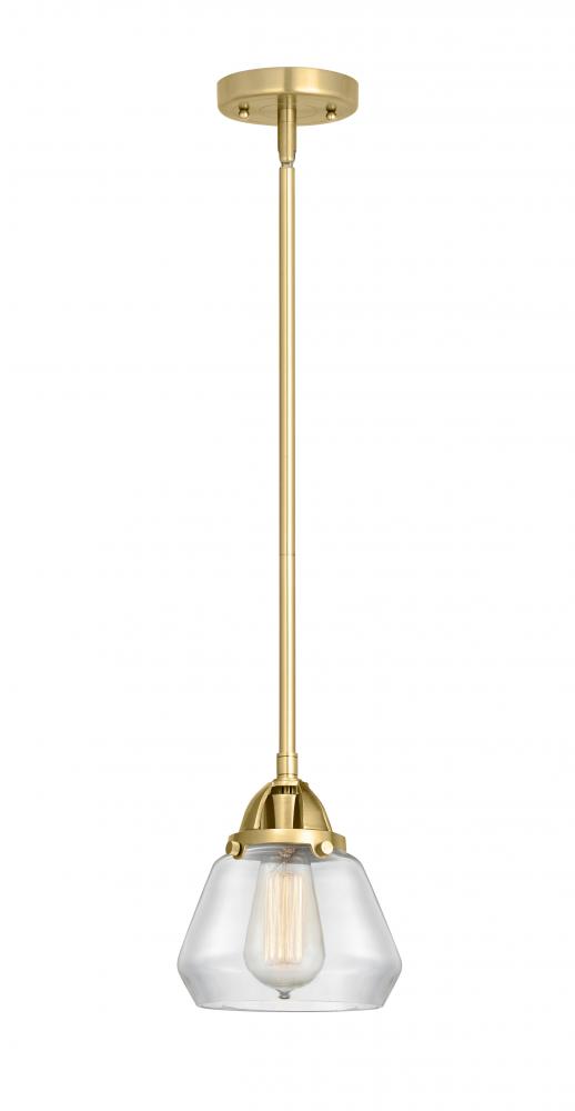 Fulton - 1 Light - 7 inch - Satin Gold - Cord hung - Mini Pendant