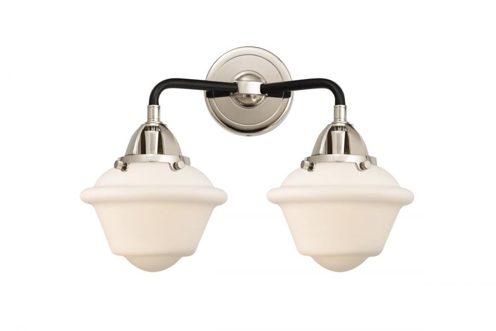 Oxford - 2 Light - 16 inch - Black Polished Nickel - Bath Vanity Light