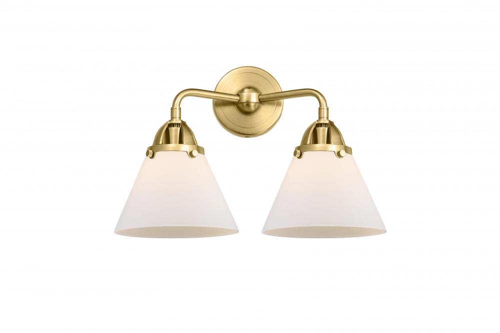 Cone - 2 Light - 16 inch - Satin Gold - Bath Vanity Light