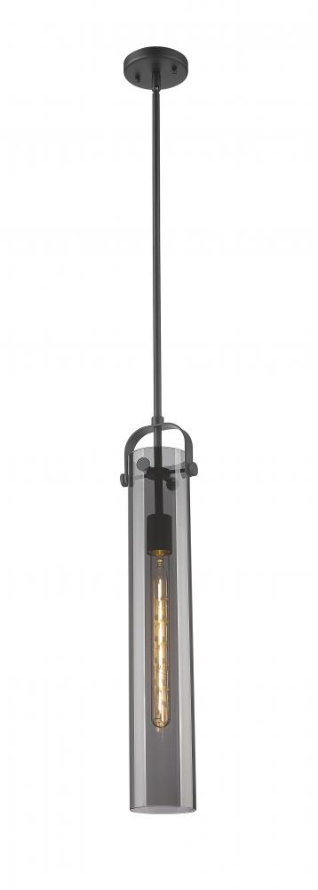 Pilaster - 1 Light - 4 inch Glass - Matte Black - Pendant