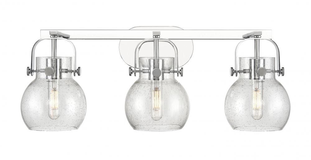 Pilaster II Sphere - 3 Light - 27 inch - Polished Chrome - Bath Vanity Light