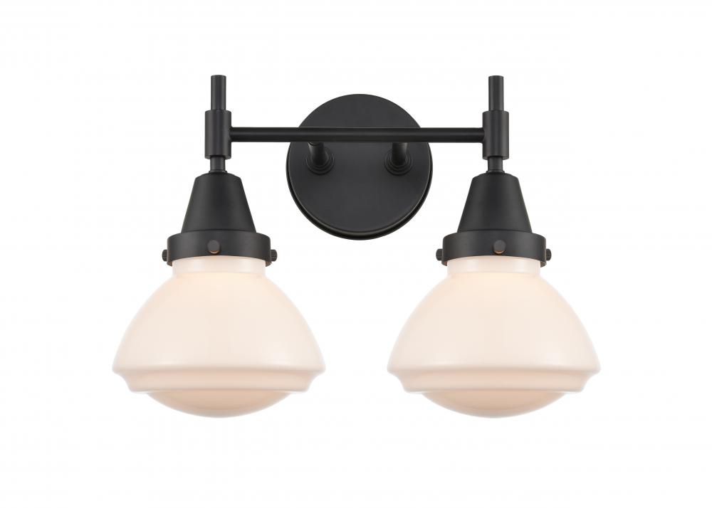 Olean - 2 Light - 16 inch - Matte Black - Bath Vanity Light