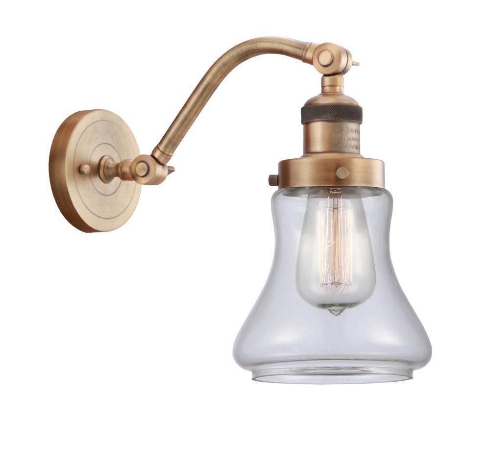 Bellmont - 1 Light - 7 inch - Brushed Brass - Sconce