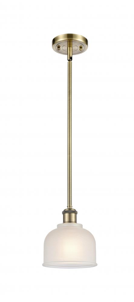 Dayton - 1 Light - 6 inch - Antique Brass - Mini Pendant