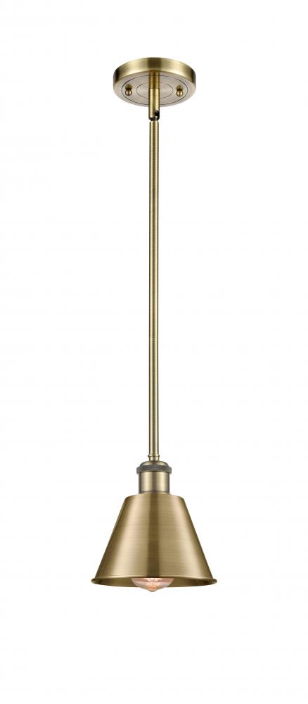 Smithfield - 1 Light - 7 inch - Antique Brass - Mini Pendant