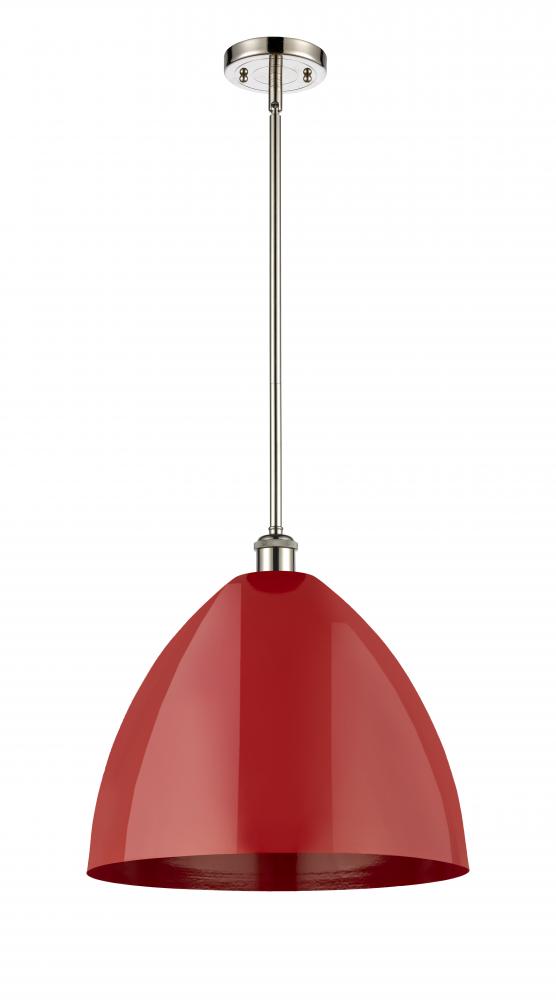 Plymouth - 1 Light - 16 inch - Polished Nickel - Pendant