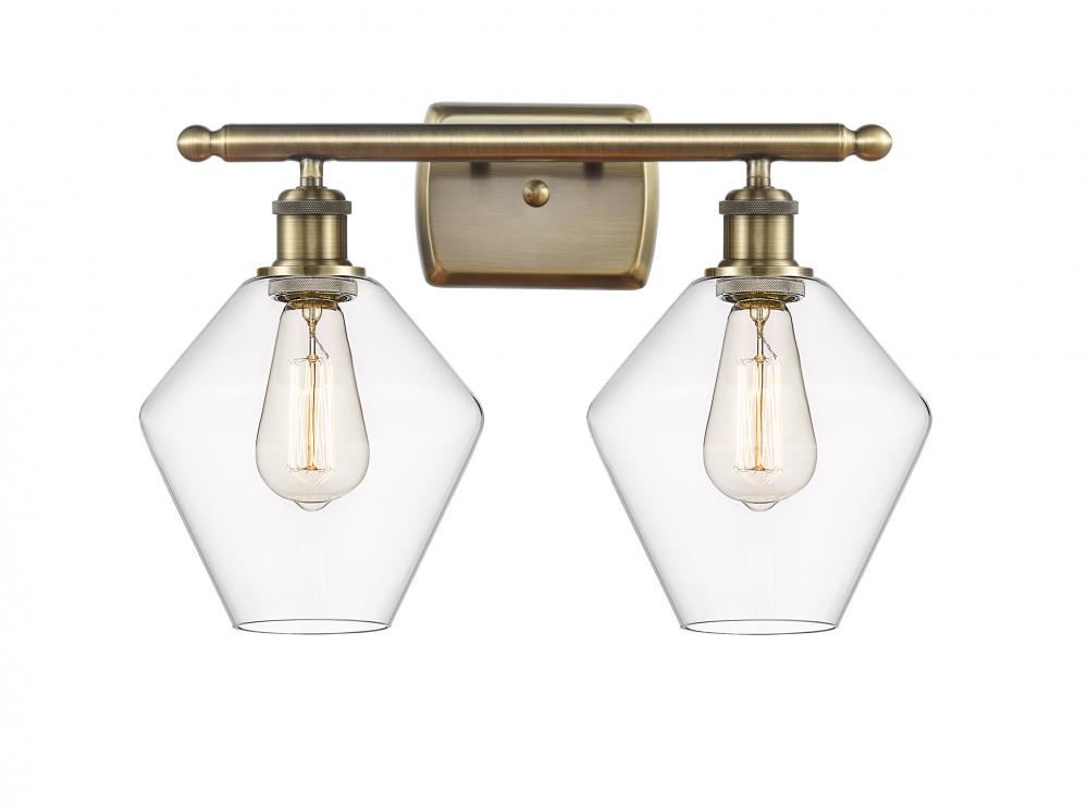 Cindyrella - 2 Light - 18 inch - Antique Brass - Bath Vanity Light