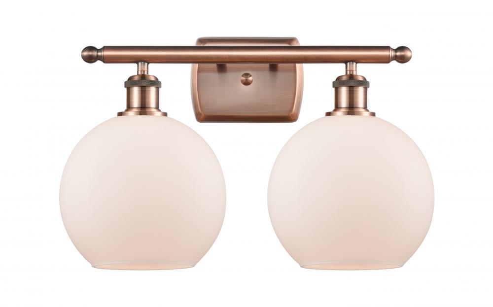 Athens - 2 Light - 18 inch - Antique Copper - Bath Vanity Light