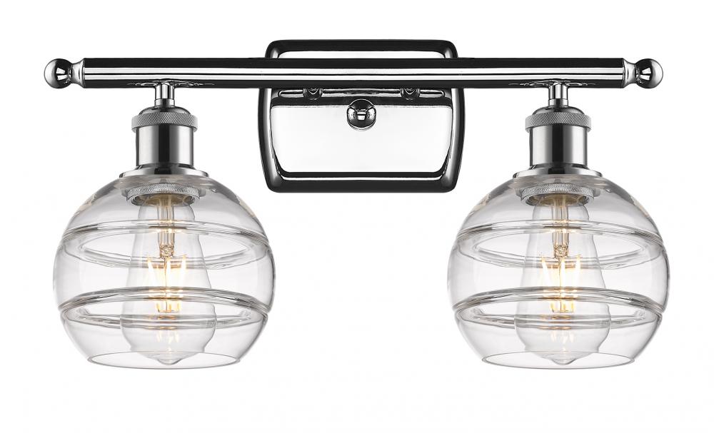 Rochester - 2 Light - 16 inch - Polished Chrome - Bath Vanity Light