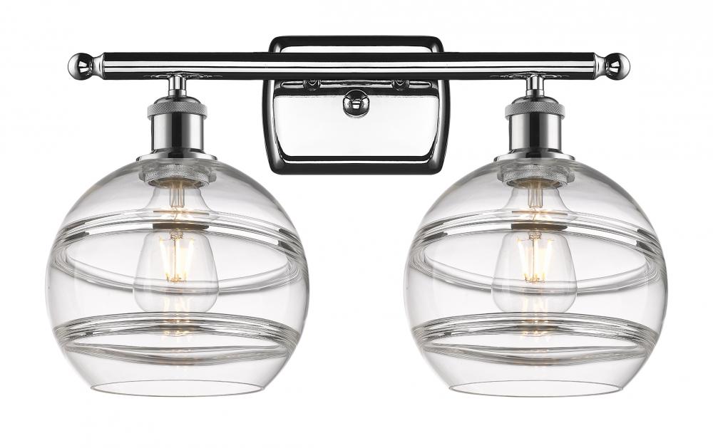 Rochester - 2 Light - 18 inch - Polished Chrome - Bath Vanity Light