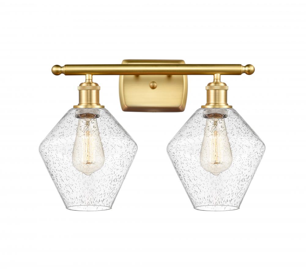 Cindyrella - 2 Light - 18 inch - Satin Gold - Bath Vanity Light