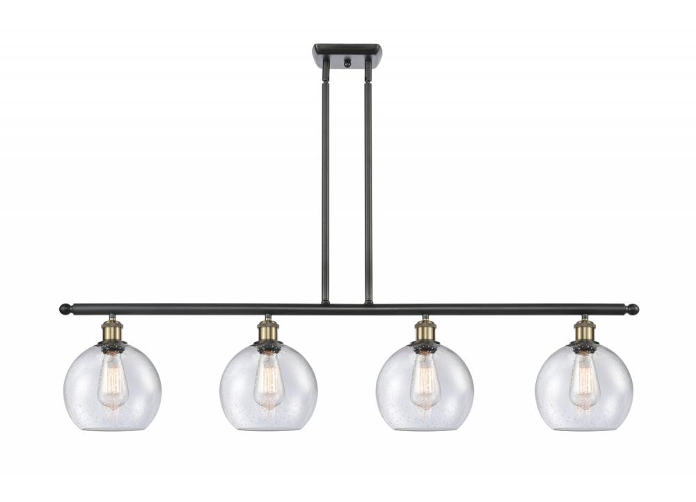 Athens - 4 Light - 48 inch - Black Antique Brass - Cord hung - Island Light