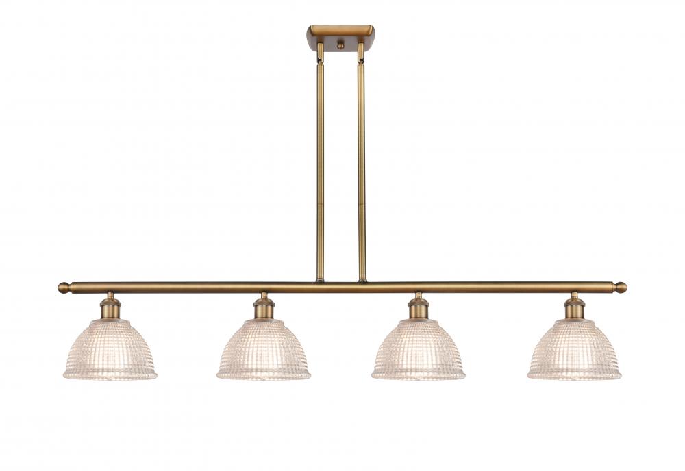 Arietta - 4 Light - 48 inch - Brushed Brass - Cord hung - Island Light