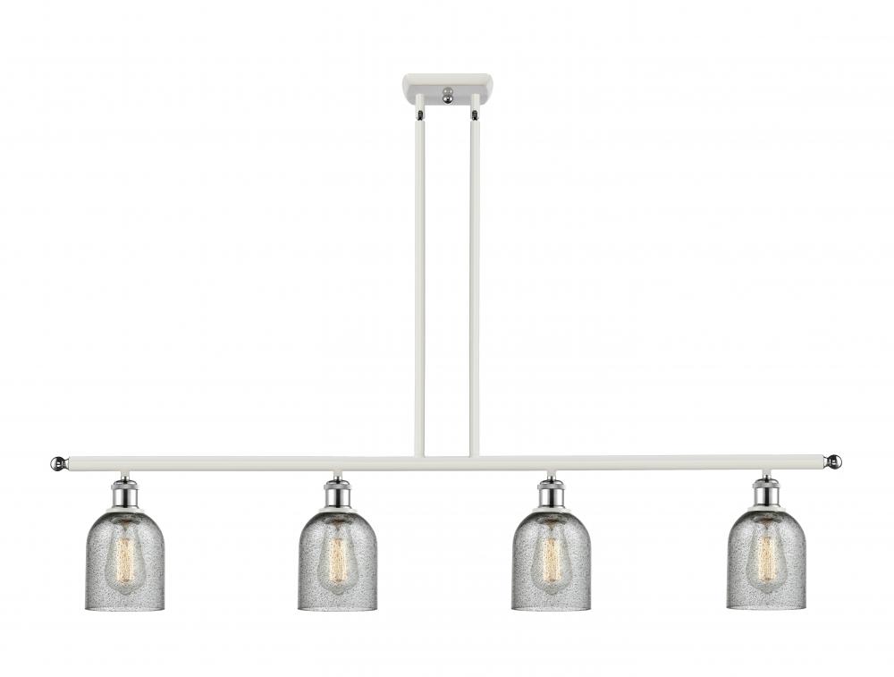 Caledonia - 4 Light - 48 inch - White Polished Chrome - Cord hung - Island Light