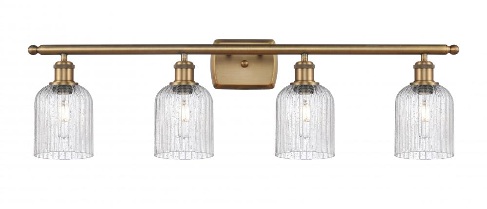 Bridal Veil - 4 Light - 35 inch - Brushed Brass - Bath Vanity Light