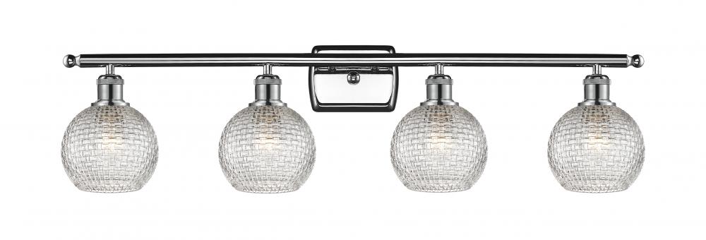 Athens - 4 Light - 36 inch - Polished Chrome - Bath Vanity Light