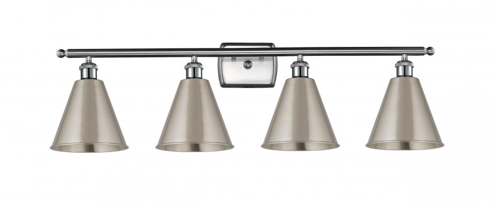 Berkshire - 4 Light - 38 inch - Brushed Satin Nickel - Bath Vanity Light