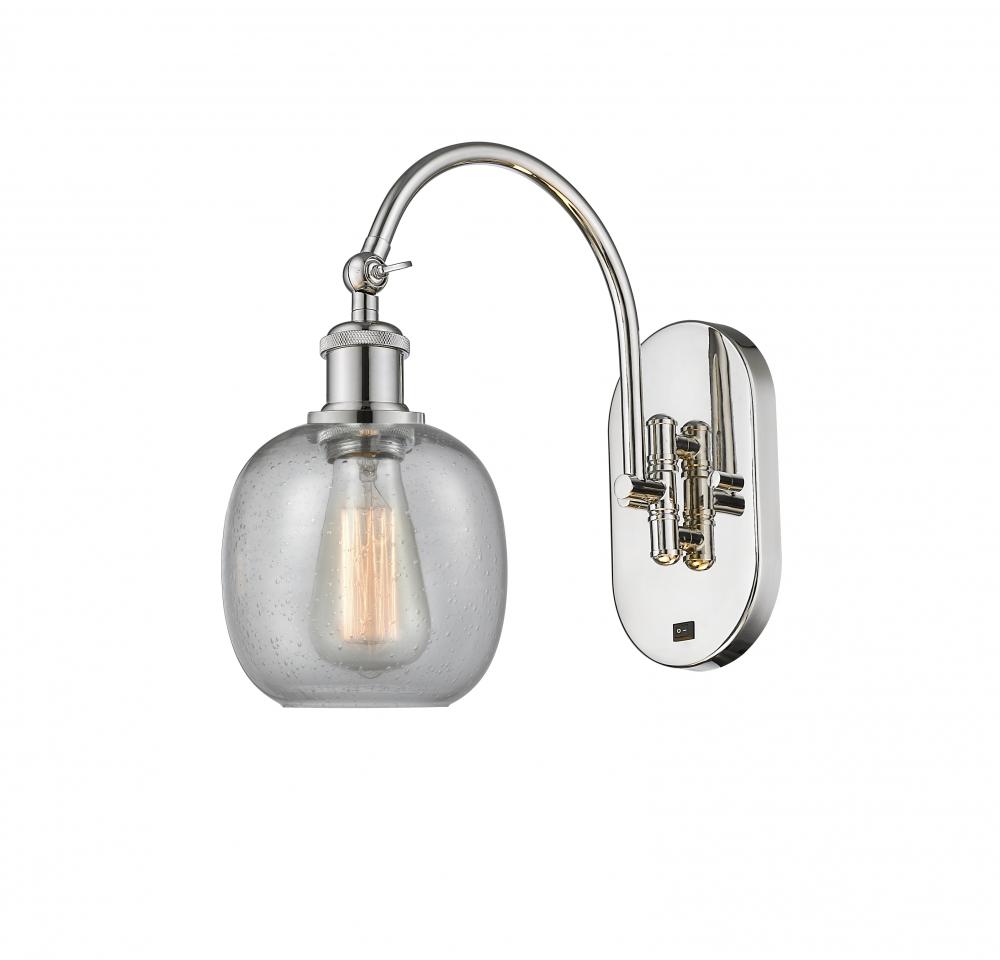 Belfast - 1 Light - 6 inch - Polished Nickel - Sconce