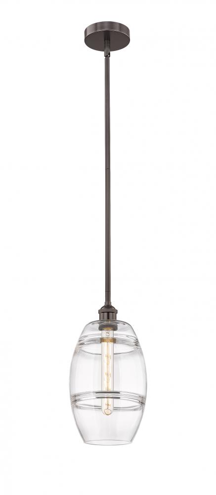 Vaz - 1 Light - 8 inch - Oil Rubbed Bronze - Cord hung - Mini Pendant