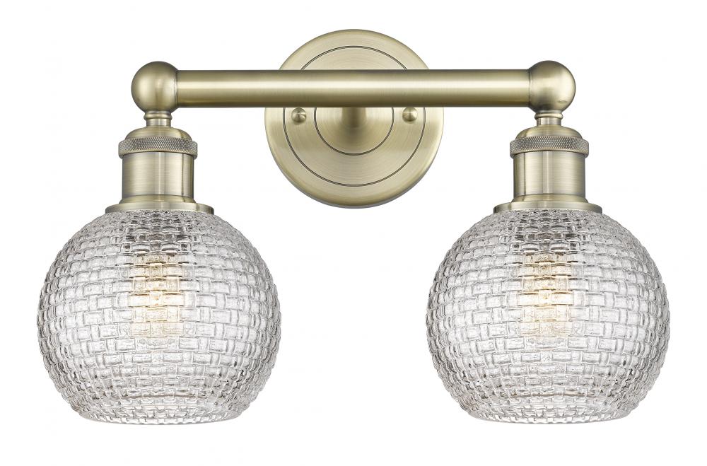 Athens - 2 Light - 15 inch - Polished Nickel - Bath Vanity Light