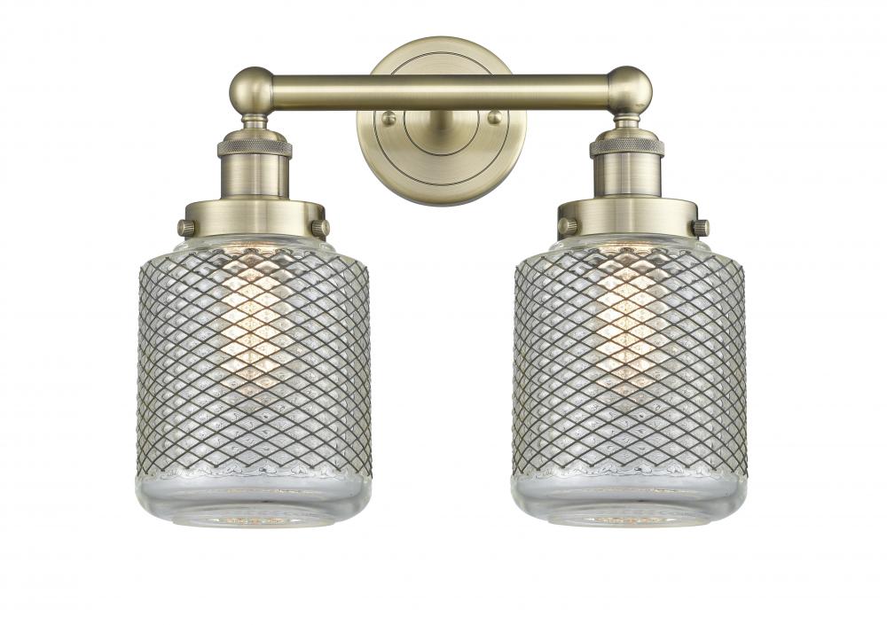 Stanton - 2 Light - 15 inch - Antique Brass - Bath Vanity Light