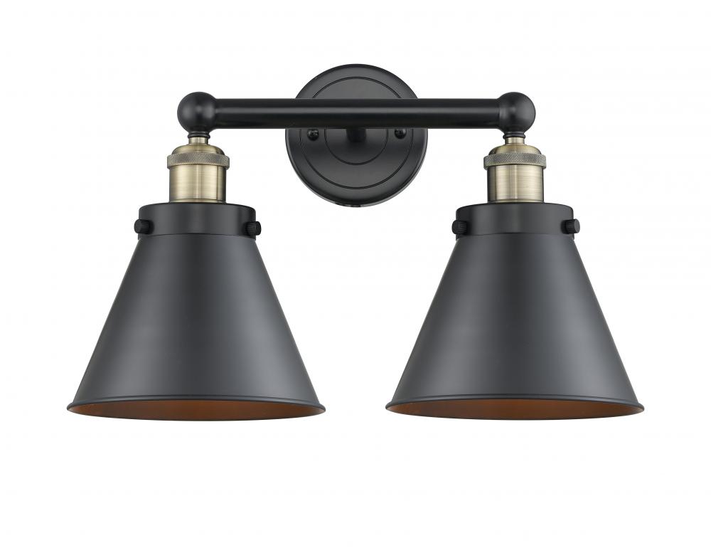 Appalachian - 2 Light - 17 inch - Black Antique Brass - Bath Vanity Light