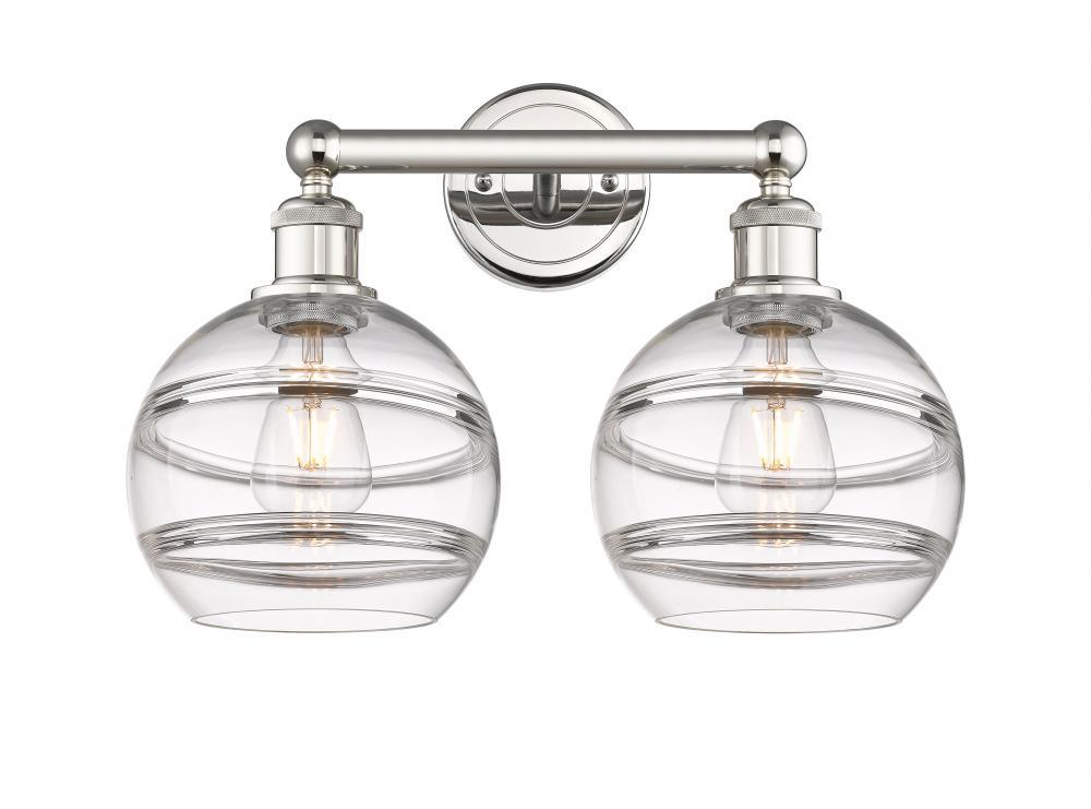 Rochester - 2 Light - 17 inch - Polished Nickel - Bath Vanity Light