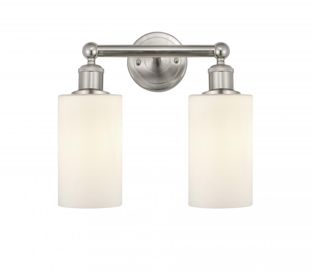 Clymer - 2 Light - 13 inch - Brushed Satin Nickel - Bath Vanity Light