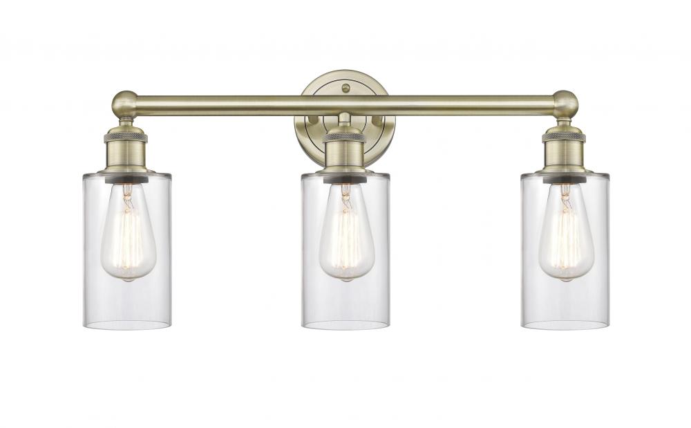 Clymer - 3 Light - 22 inch - Antique Brass - Bath Vanity Light