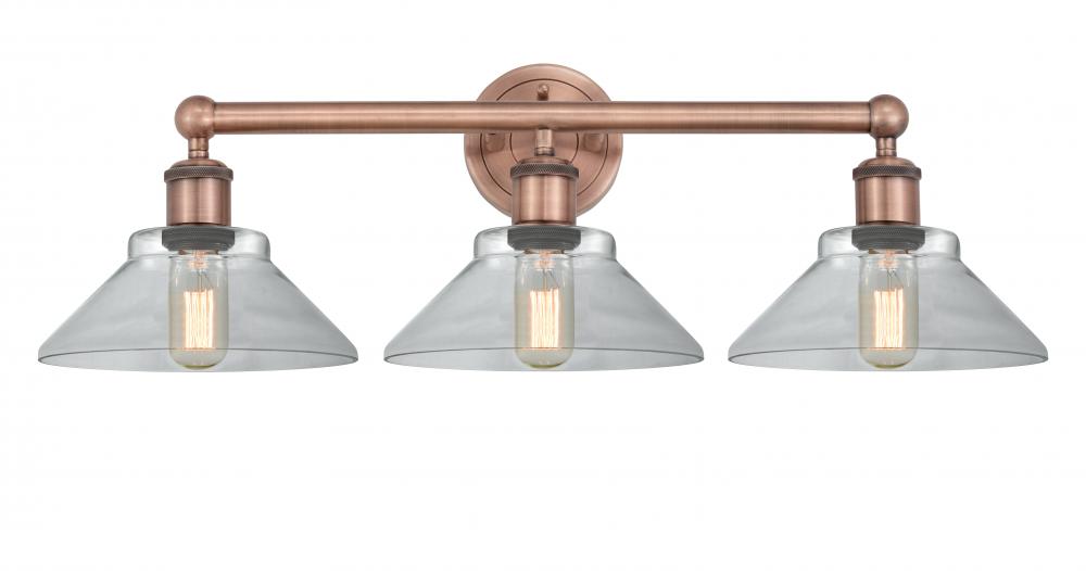 Orwell - 3 Light - 26 inch - Antique Copper - Bath Vanity Light