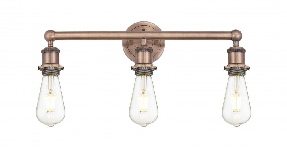 Edison - 3 Light - 20 inch - Antique Copper - Bath Vanity Light