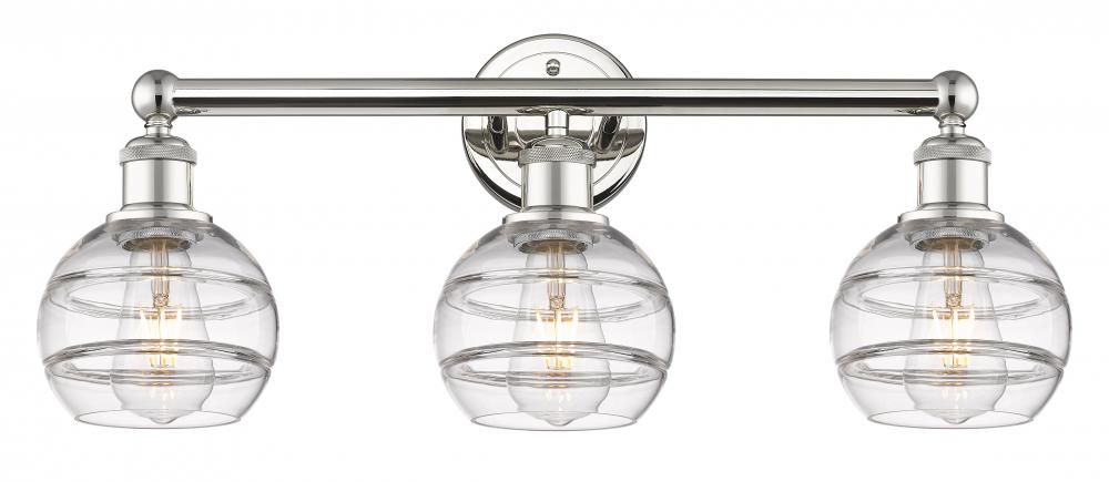 Rochester - 3 Light - 24 inch - Polished Nickel - Bath Vanity Light