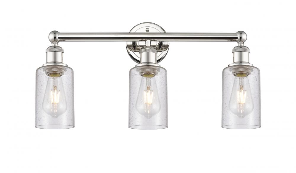 Clymer - 3 Light - 22 inch - Polished Nickel - Bath Vanity Light