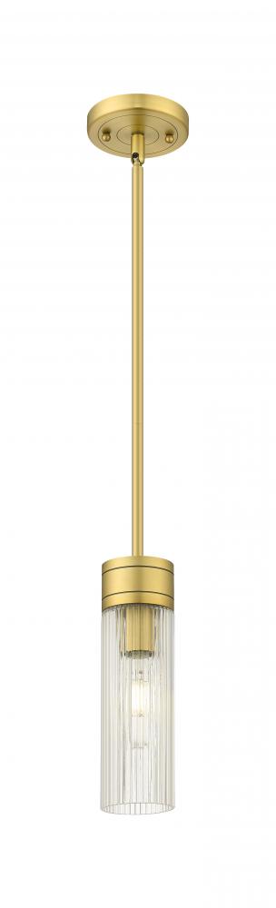 Boreas - 1 Light - 3 inch - Brushed Brass - Stem Hung - Mini Pendant