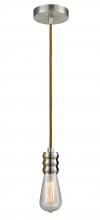 Innovations Lighting 100SN-10CR-5SN - Gatsby - 1 Light - 2 inch - Satin Nickel - Cord hung - Mini Pendant