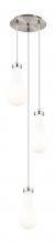 Innovations Lighting 113-451-1P-SN-G451-5GWH - Owego - 3 Light - 13 inch - Brushed Satin Nickel - Multi Pendant