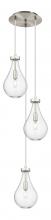 Innovations Lighting 113-451-1P-SN-G451-7CL - Owego - 3 Light - 13 inch - Brushed Satin Nickel - Multi Pendant