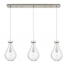 Innovations Lighting 123-451-1P-SN-G451-7CL - Owego - 3 Light - 37 inch - Brushed Satin Nickel - Linear Pendant