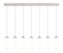 Innovations Lighting 127-451-1P-PN-G451-4GWH - Owego - 7 Light - 49 inch - Brushed Polished Nickel - Linear Pendant