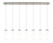 Innovations Lighting 127-451-1P-SN-G451-4GWH - Owego - 7 Light - 49 inch - Brushed Satin Nickel - Linear Pendant