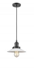 Innovations Lighting 201C-OB-G1 - Halophane - 1 Light - 9 inch - Oil Rubbed Bronze - Cord hung - Mini Pendant