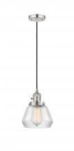 Innovations Lighting 201CSW-PN-G172 - Fulton - 1 Light - 7 inch - Polished Nickel - Cord hung - Mini Pendant