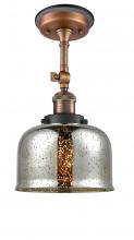 Innovations Lighting 201FBP-ACBK-G78 - Bell - 1 Light - 8 inch - Antique Copper - Semi-Flush Mount