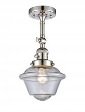Innovations Lighting 201FSW-PN-G534-LED - Small Oxford 1 Light Semi-Flush Mount