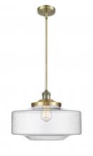 Innovations Lighting 201S-AB-G694-16 - Bridgeton - 1 Light - 16 inch - Antique Brass - Stem Hung - Mini Pendant