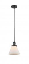 Innovations Lighting 201S-BK-G41-LED - Cone - 1 Light - 8 inch - Matte Black - Stem Hung - Mini Pendant